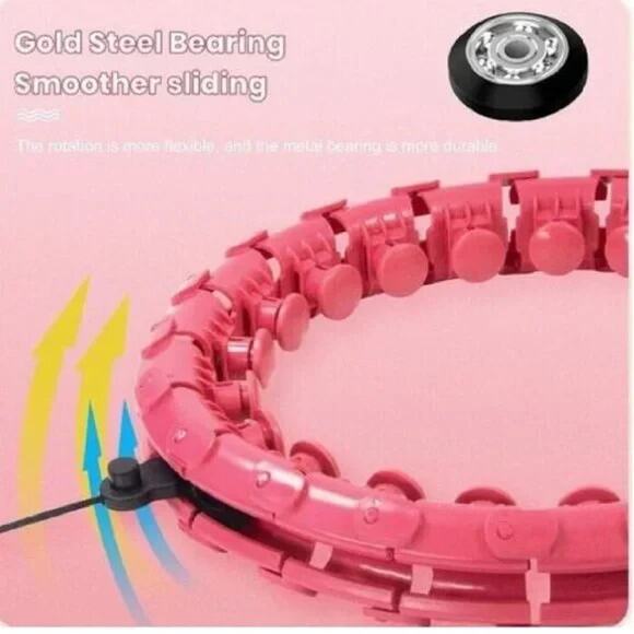 Weighted Smart Fitness Hoop,24 Detachable Knots Abdomen Fitness Weight Loss - Picture 4 of 6